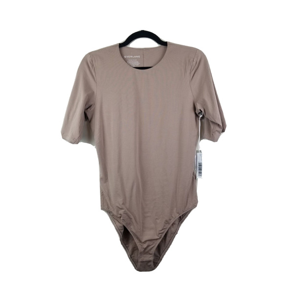 Everlane Tops - NWT Everlane The Luster Crew Neck Bodysuit large brown SUPIMA COTTON mocha